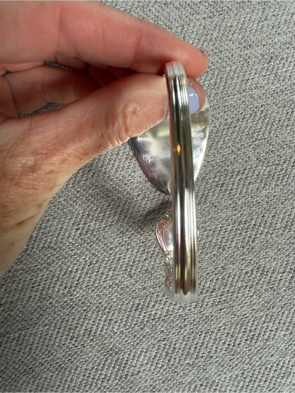 Silverware Bangle Bracelet - Picture 4 of 9